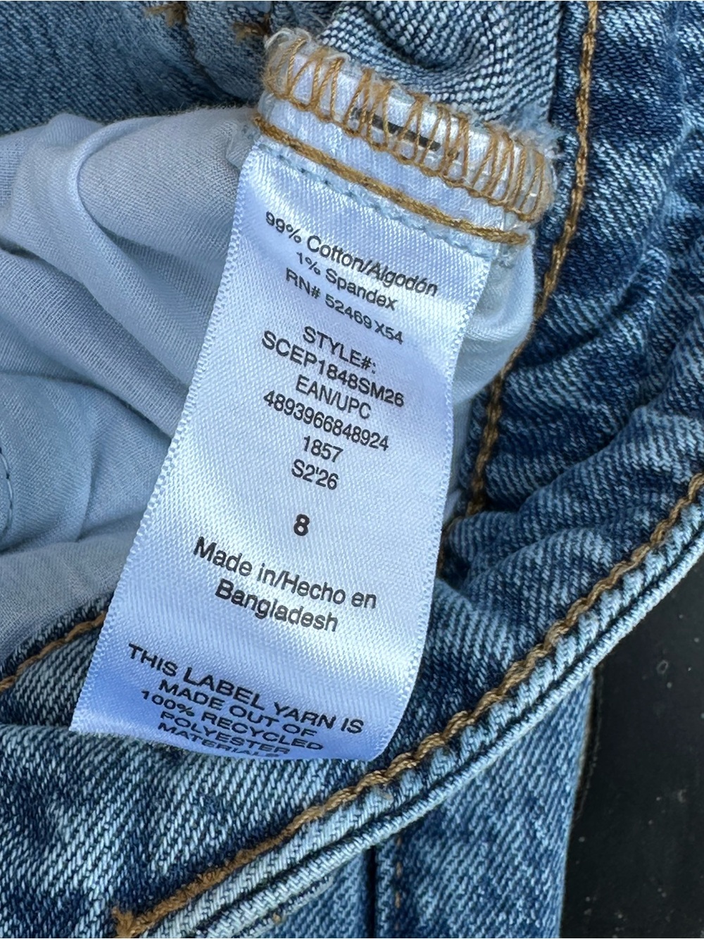 Scoop Carpenter Jeans Women’s Size 8 Wide Leg Utility Denim Light Wash Blue - Picture 5 of 13